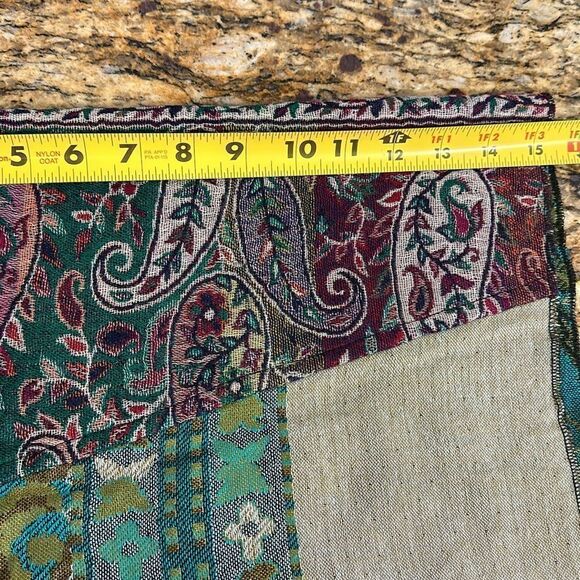 Paisley print patchwork infinity scarf - Picture 4 of 5